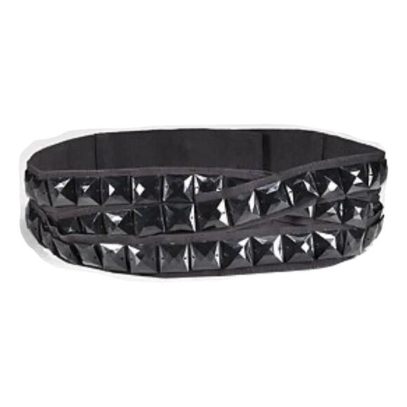NEW$550 Dolce & Gabbana Grosgrain Embellished Studs Wide Waist Belt 38, XS 2 - Picture 10 of 10